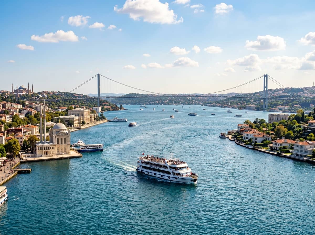Two continents Bosphorus tour panoramic view
